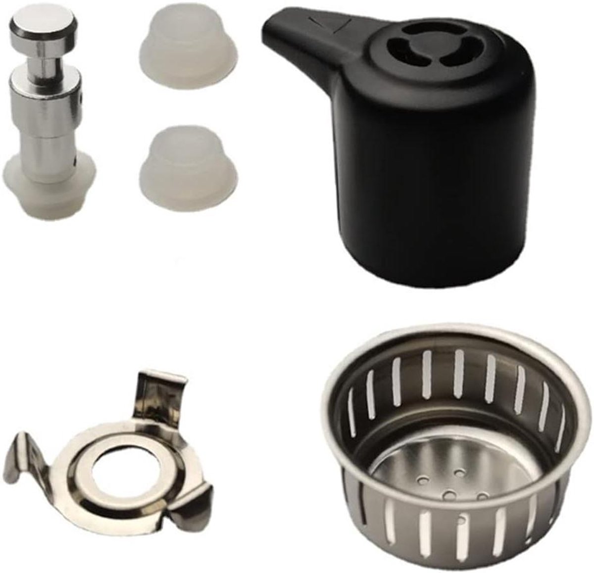 Snelkookpan Ontluchtingshandvat - Reserveonderdelen Snelkookpan - Druk Afvoeren - Voedselveilig Materiaal - 5.08 x 4.32 x 1.02 cm - Zwart