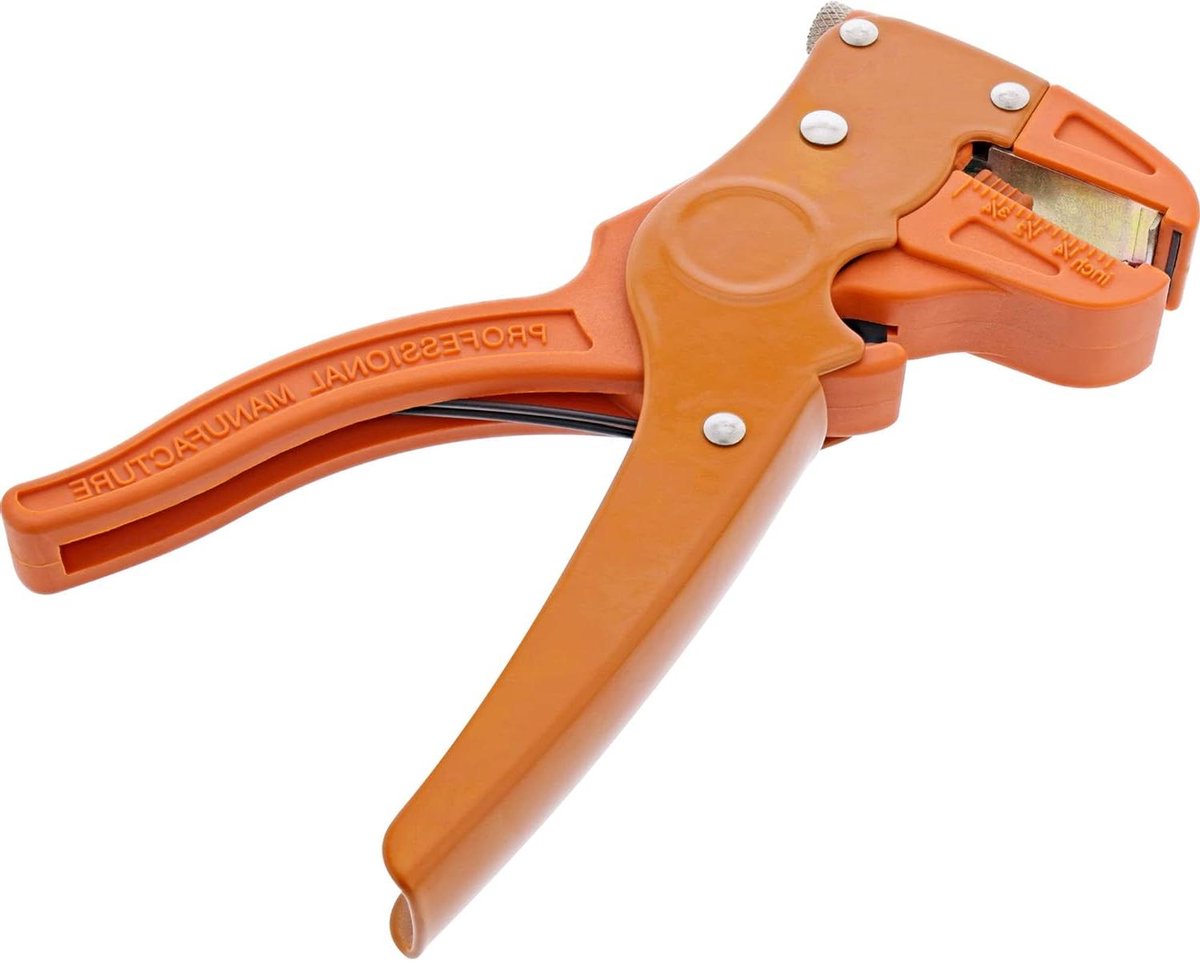 Tang voor Draadstrippen - Stripper Kniptang - Elektrisch Werk - Automatische Aanpassing - AWG 12-28 - Grijs