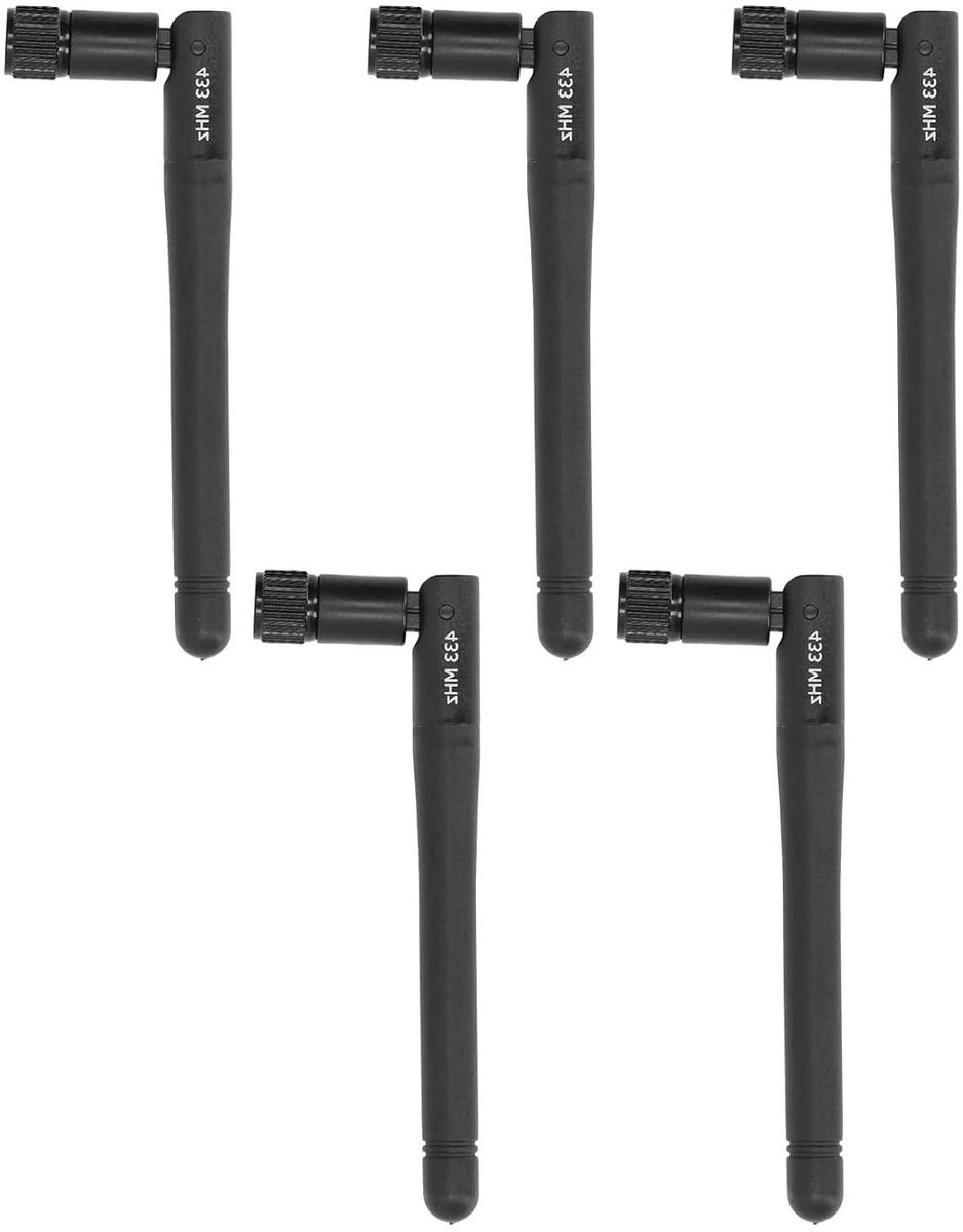 Antenne Set - Radioantenne Draadloze Antenne - Draadloze Communicatie - Hoge Versterking - 5 stuks - Zwart