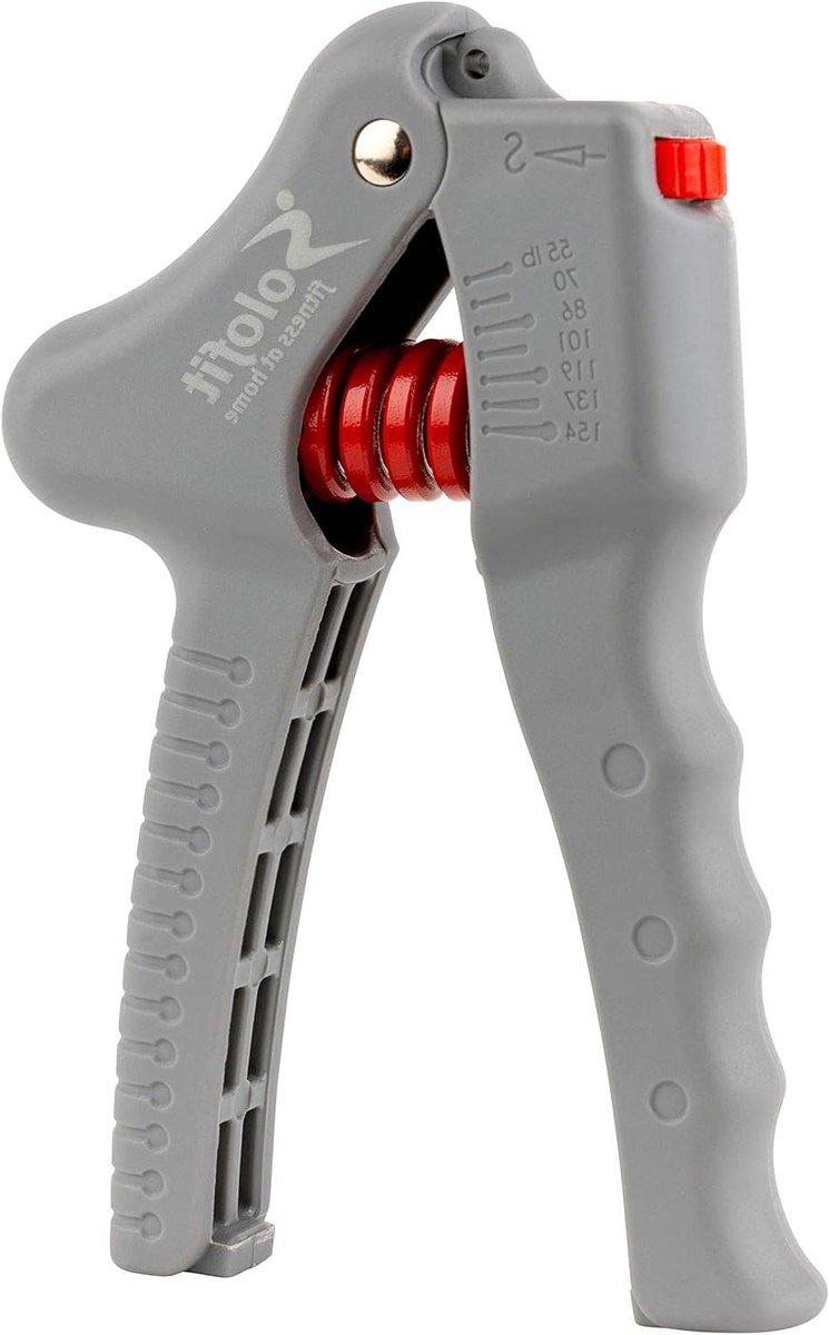 Verstelbare Handtrainer - Grip Versterker - Hand Kracht Trainen - Roestvrij Staal - 55 tot 150 lbs - Zilver