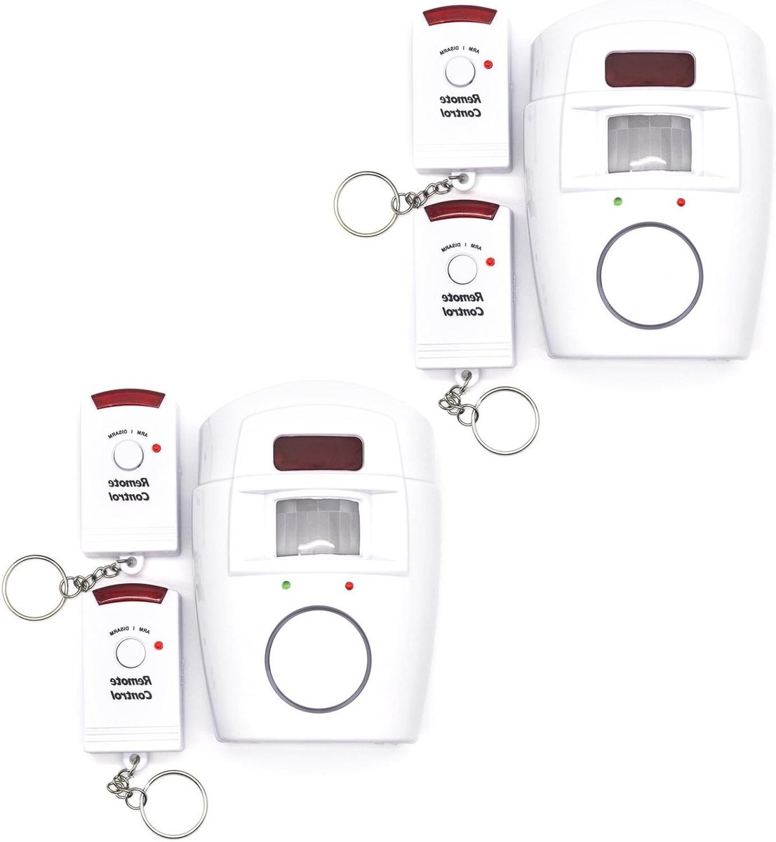 Infrarood Alarmsysteem - Bewegingsmelder Sirene - Huis Beveiligen - Draadloos Met Afstandsbediening - 12 x 8.5 x 5 cm - Wit