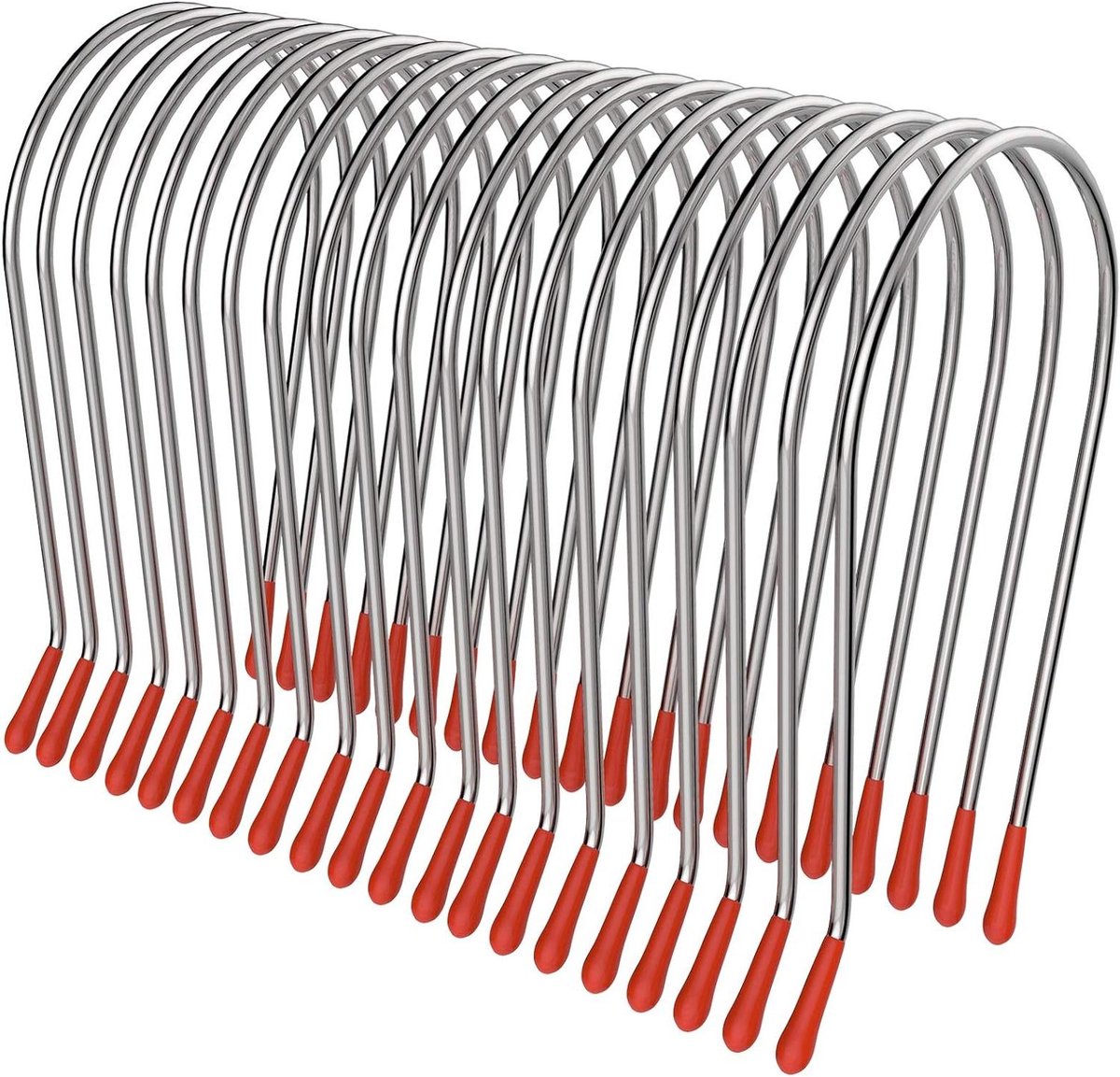 Haarroller Clips - Roller Pinnen - Haar Krullen - J-Vorm Flexibel - 20 stuks - Zilver