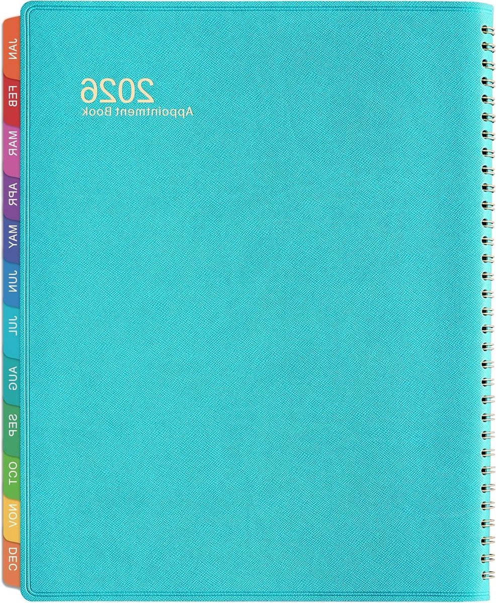 Afsprakenboek - Planner Organizer - Week Plannen - 15 Minuten Stappen - 20.3 x 25.4 cm - Zacht