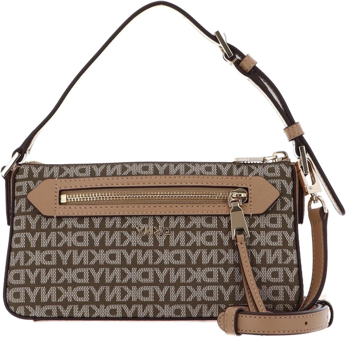 Crossbody Tas - Schoudertas Demi - Dagelijks Gebruik - Vegan Leer - 22.86 x 5.71 x 12.06 cm - Chino Cappuccino