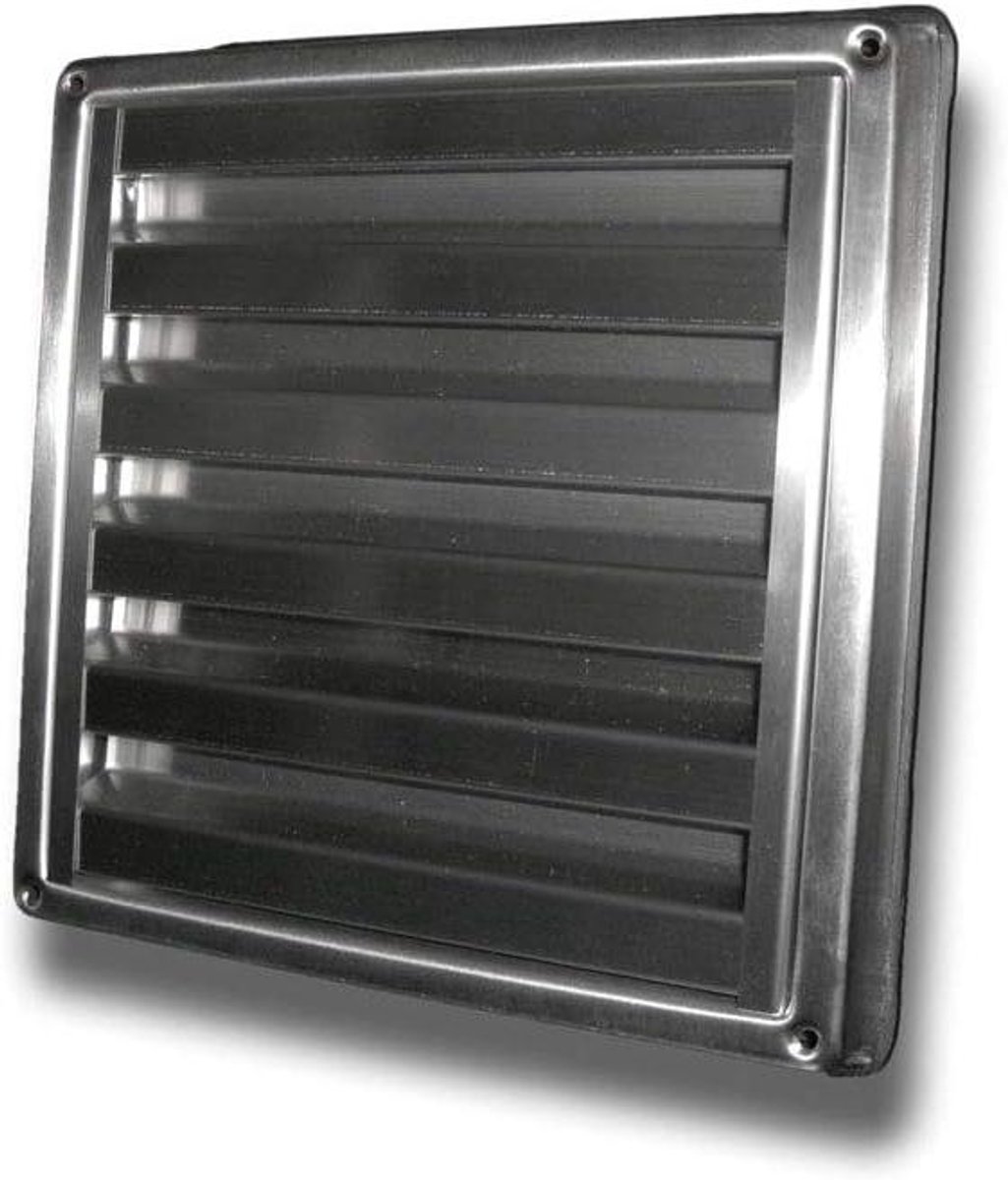 Ventilatierooster RVS - Afvoerrooster Muurrooster - Ventilatie Regelen - Met Insectenhor - Ø 80-150 mm - Roestvrij Staal