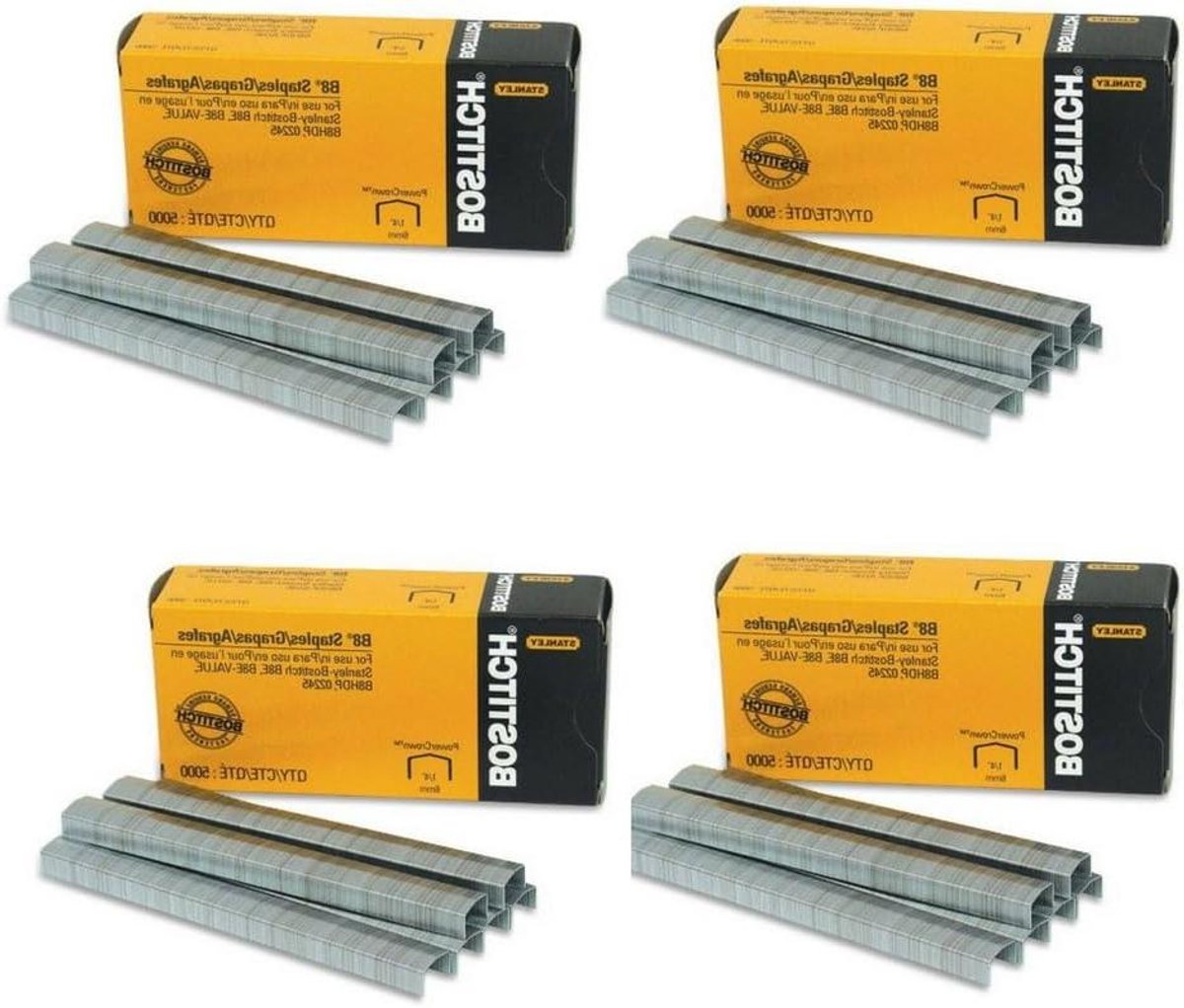 Nietjes - Kantoor nietjes - Papier Binden - PowerCrown Technologie - 1/4 inch - Metaal