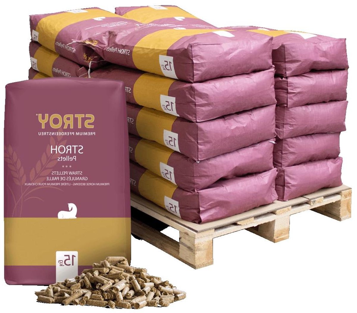 Strokorrels Bodembedekking - Dier Strooisel - Stal Box Paddock - Extreem Absorberend - 300 kg Pallet - Natuurlijk