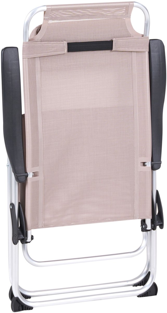 ASINE - Tuinstoel set van 2 - Beige - Aluminium — afbeelding 3