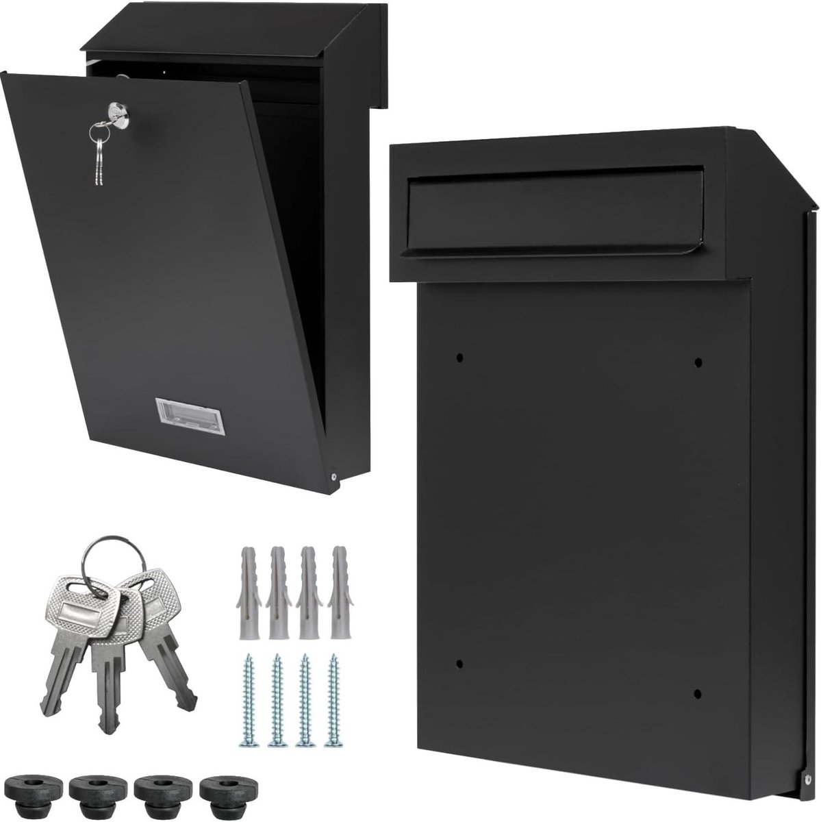 Brievenbus Voor Muur - Doorvoer Brievenbus - Post Ontvangen - Doorloop Functie - 41 x 30 x 10 cm