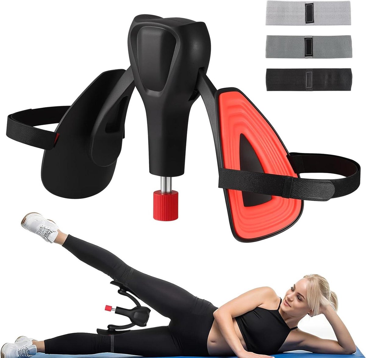 Bekkenbodemtrainer - Bekkenbodem trainer - Spierversterking - Verstelbare weerstand - 0-40 kg - Grijs