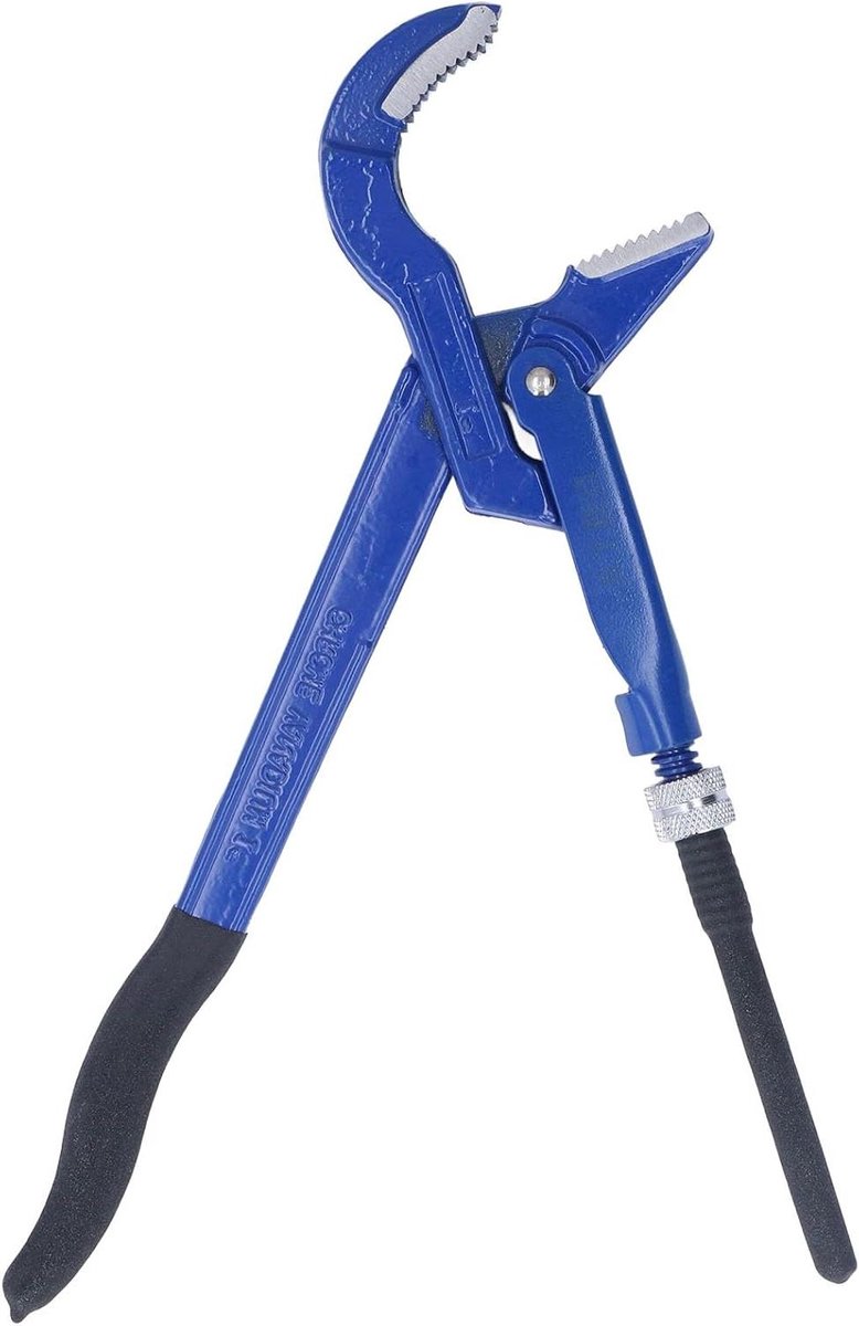 Pijptang - Universele Tang - Sanitair Werk - Gebogen Bek - 1 inch - Grijs