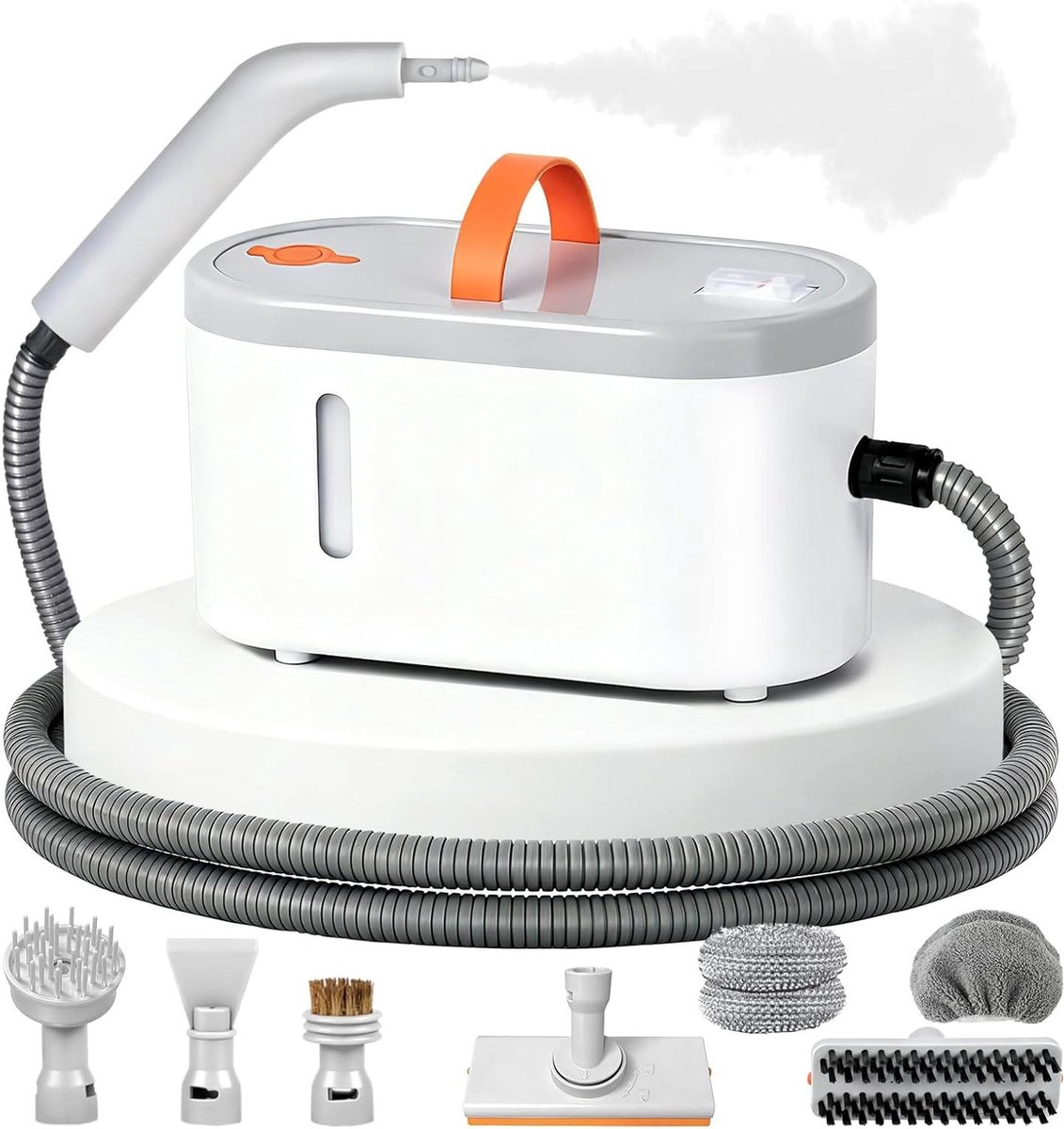 Draagbare Stoomreiniger - Handstoomboot - Thuis Reinigen - Snelle Opwarming - 0.78 liter tank - Wit en grijs