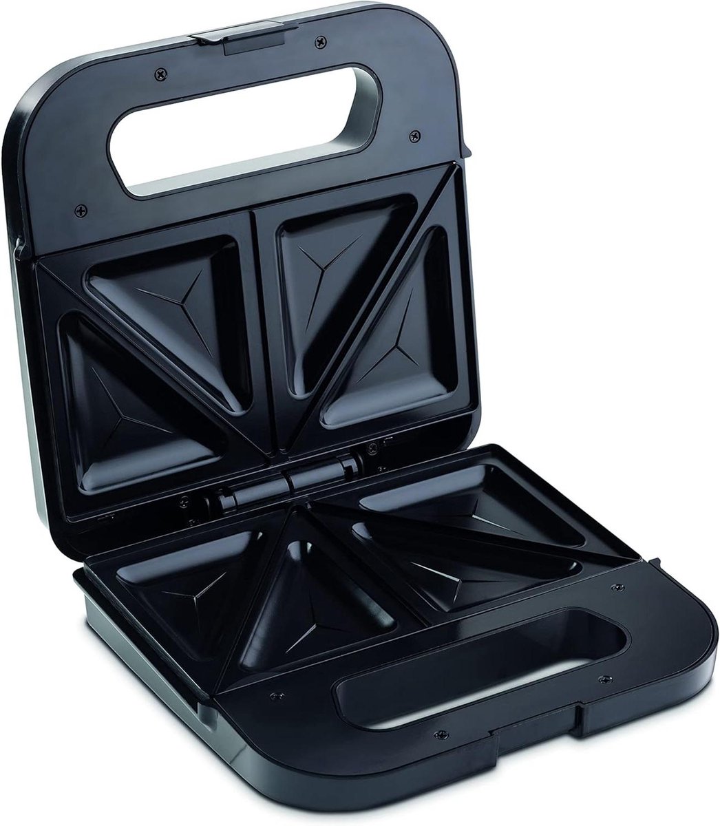 Tosti-ijzer - Broodrooster Panini grill - Lekkere Tosti's Maken - Antiaanbakplaten - 2 Tosti's - Roestvrij Staal