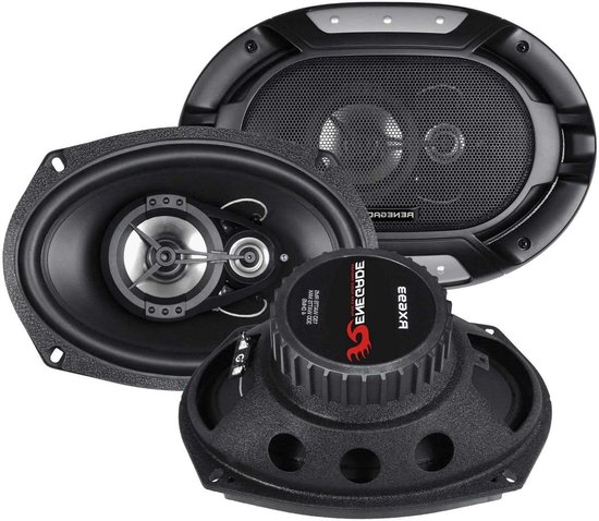 Auto Luidsprekers - Autospeakers Coaxiaal - Muziek Luisteren - 3-weg Systeem - 6x9 Inch - Zwart