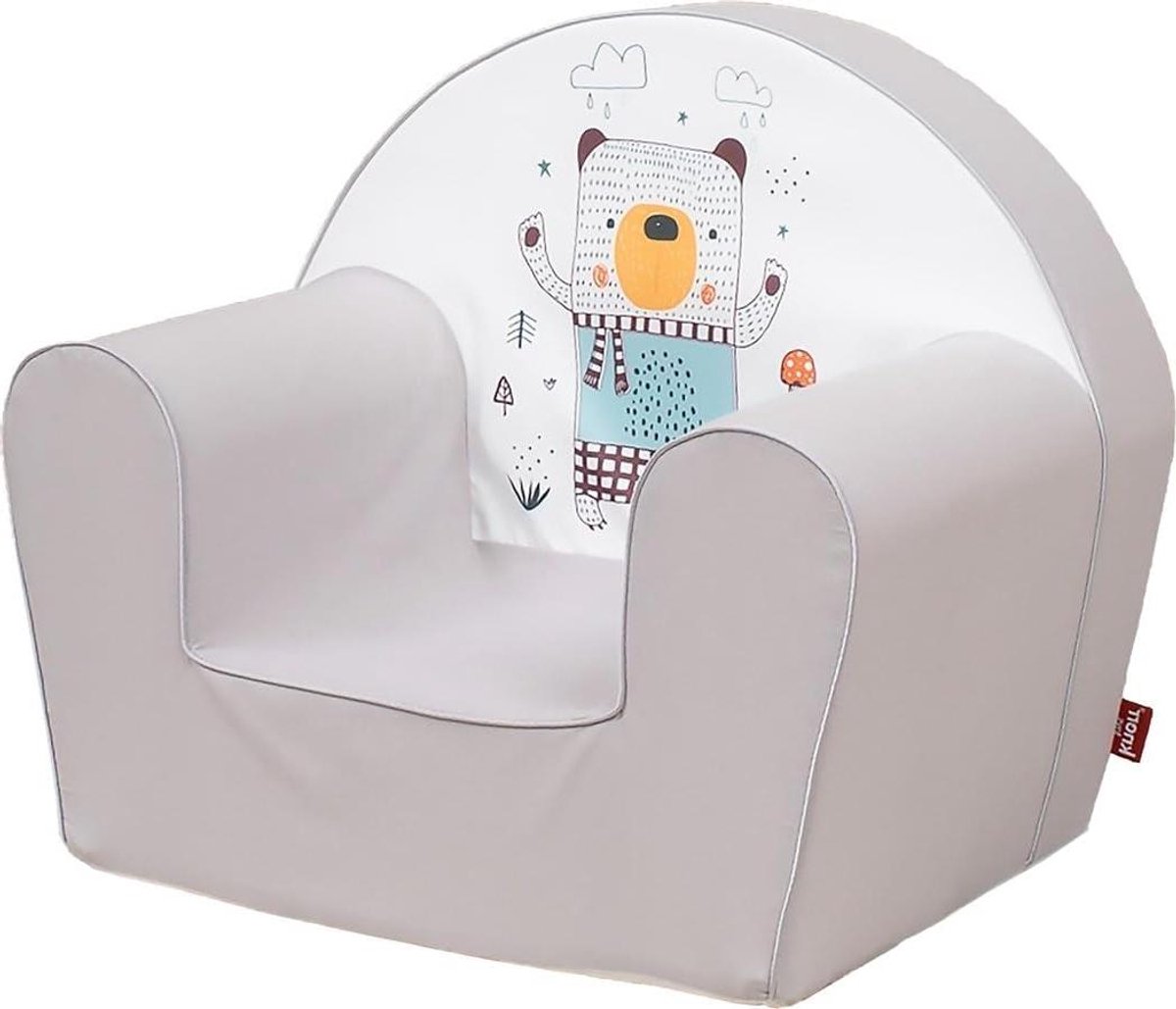 Kinderstoel Beer - Fauteuil Kinderen - Ontspannen Zitten - Zachte Schuimzitting - 51 x 34 x 42 cm - Multicolor