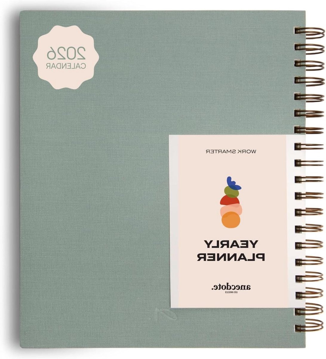Dagplanner 2023-2024 - Weekplanner Agenda - Doelen Behalen - Spiraalgebonden Ontwerp - A4 - Nederlands Blauw