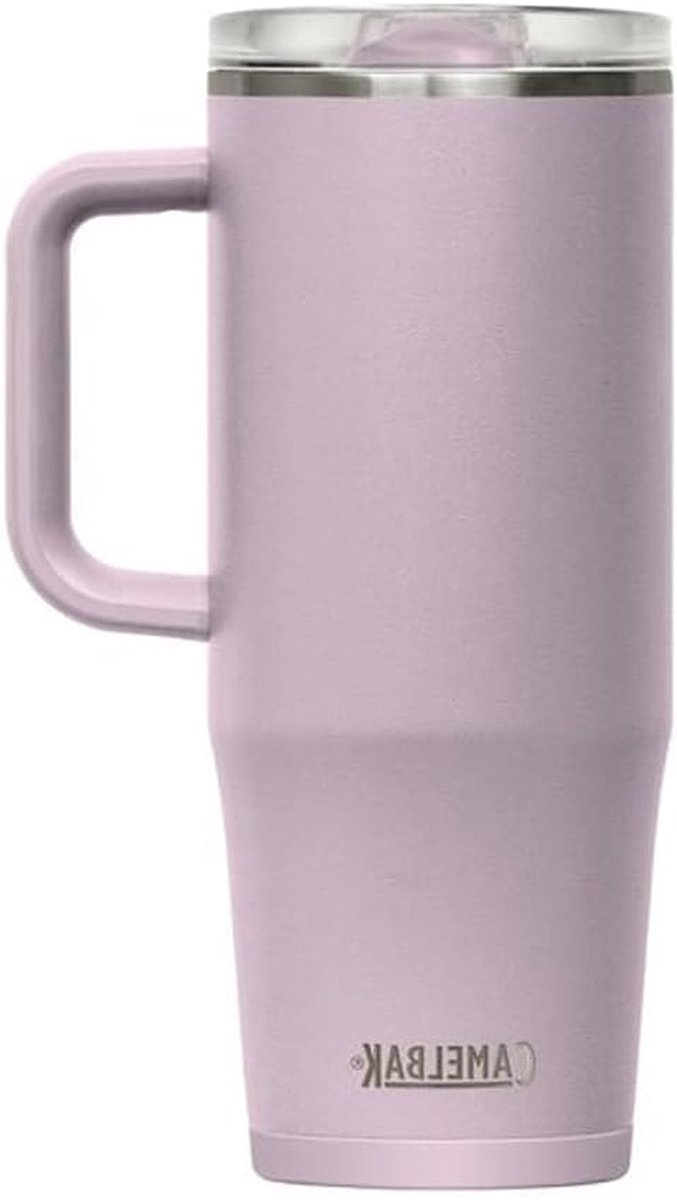 Geïsoleerde Mok - Thermosbeker - Dranken Warm Houden - Lekvrij Deksel - 1 Liter - Paarse Hemel