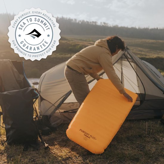 Slaapmat - Kampeermat - Buiten slapen - Horizontale kernen - 7.5 cm dik - Geel — afbeelding 4