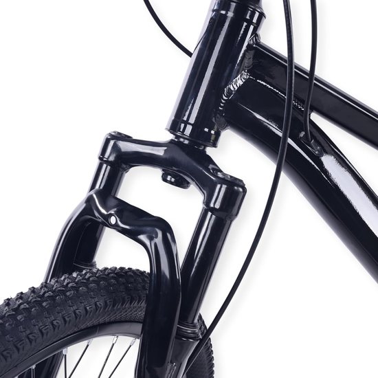 Kinder Mountainbike - Jongens Fiets Meisjes Fiets - Leren Fietsen - Aluminiumlegering Frame - 20 Inch - Zwart — afbeelding 4