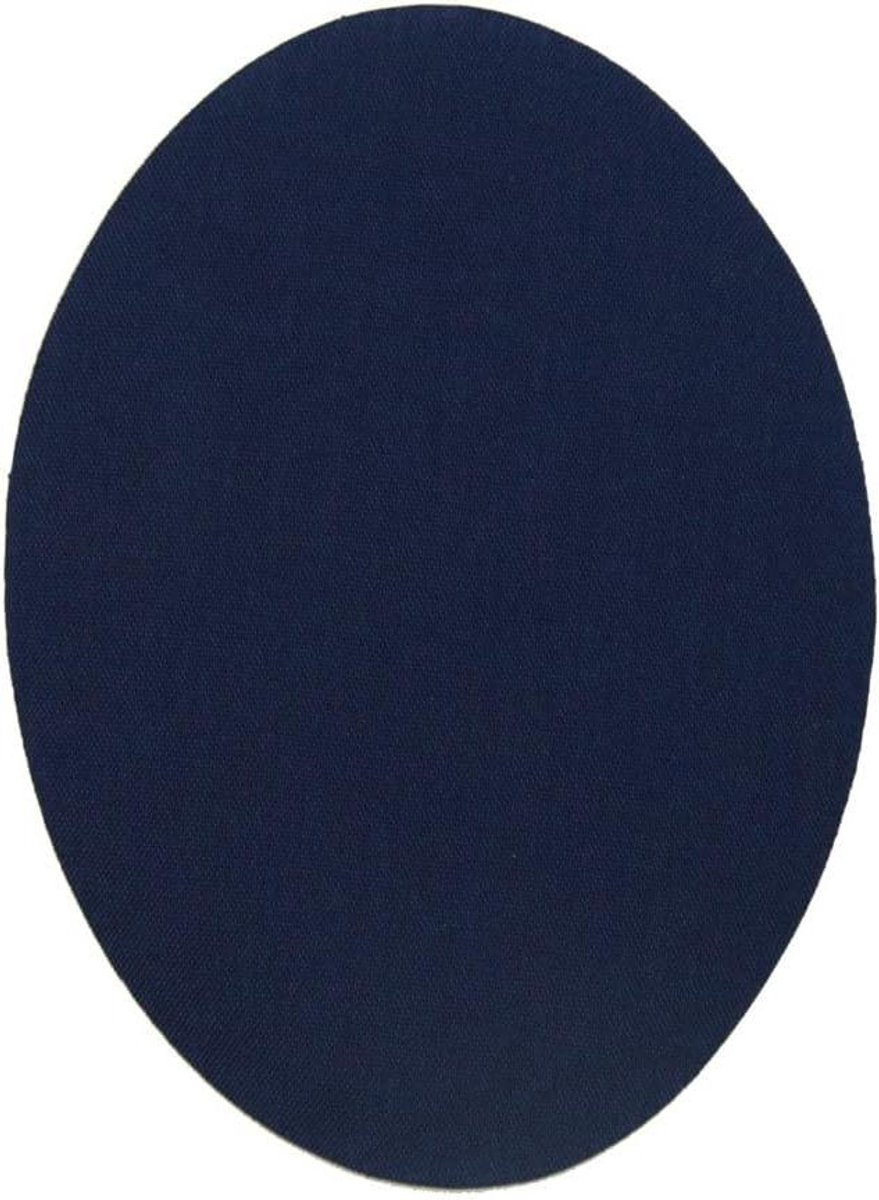 Opstrijkbare Kniestukken - Reparatiepatches Elleboogstukken - Kleding Herstellen - Zonder Naaien - 10.5 x 8 cm - Donker marineblauw