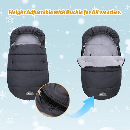 Universele voetenzak voor babyzitje - Warm en Waterdicht voor Wintergebruik van Universele — afbeelding 5