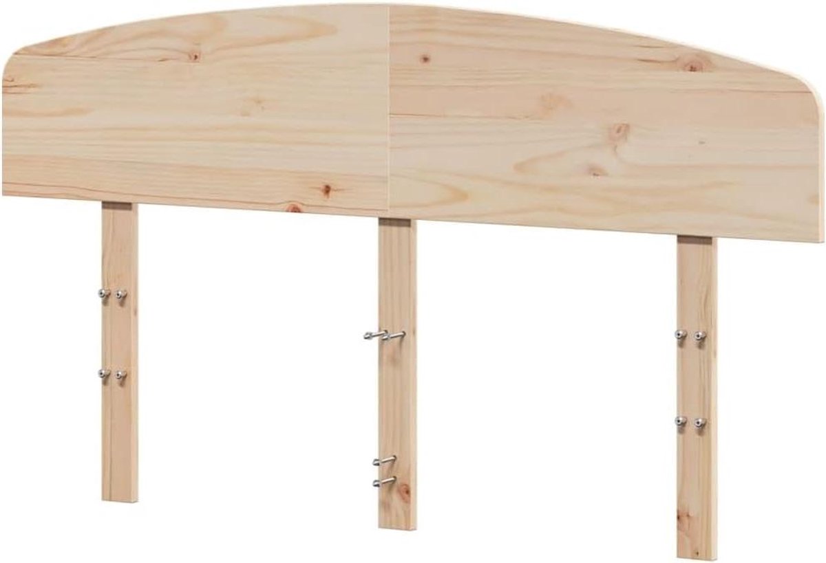 Hoofdbord Grenenhout - Bed Hoofdbord Achterwand - Rugondersteuning Bed - Massief Houten Frame - 160 cm - Natuurlijk Hout