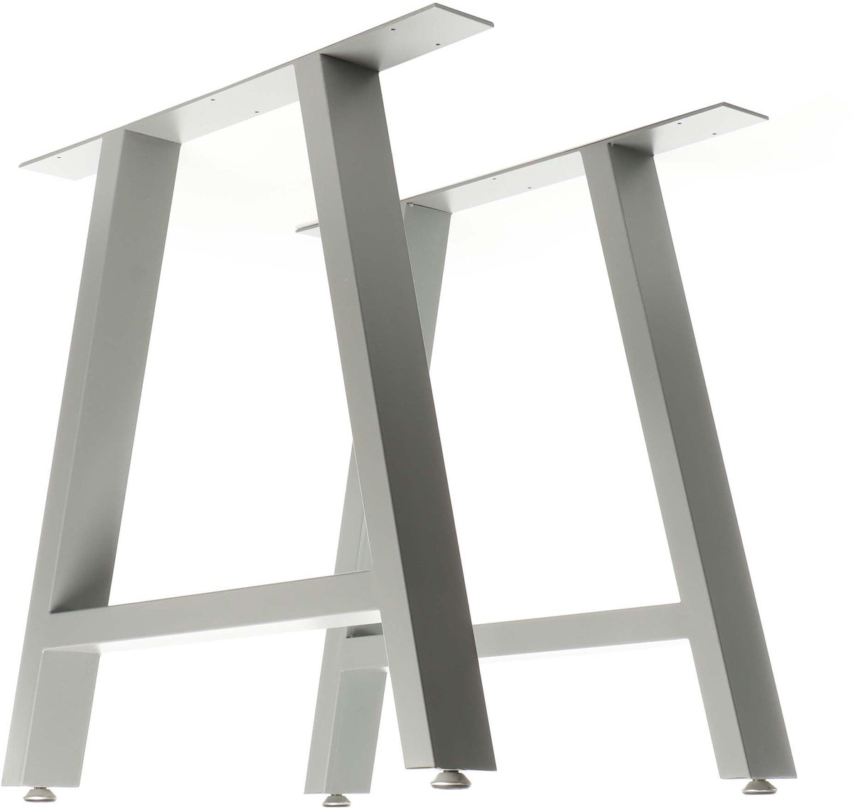 Tafelpoten in A-vorm - Industrial - set van 2 - onderstel A-tafelpoot 70x72 cm, grijs, meubelpoten