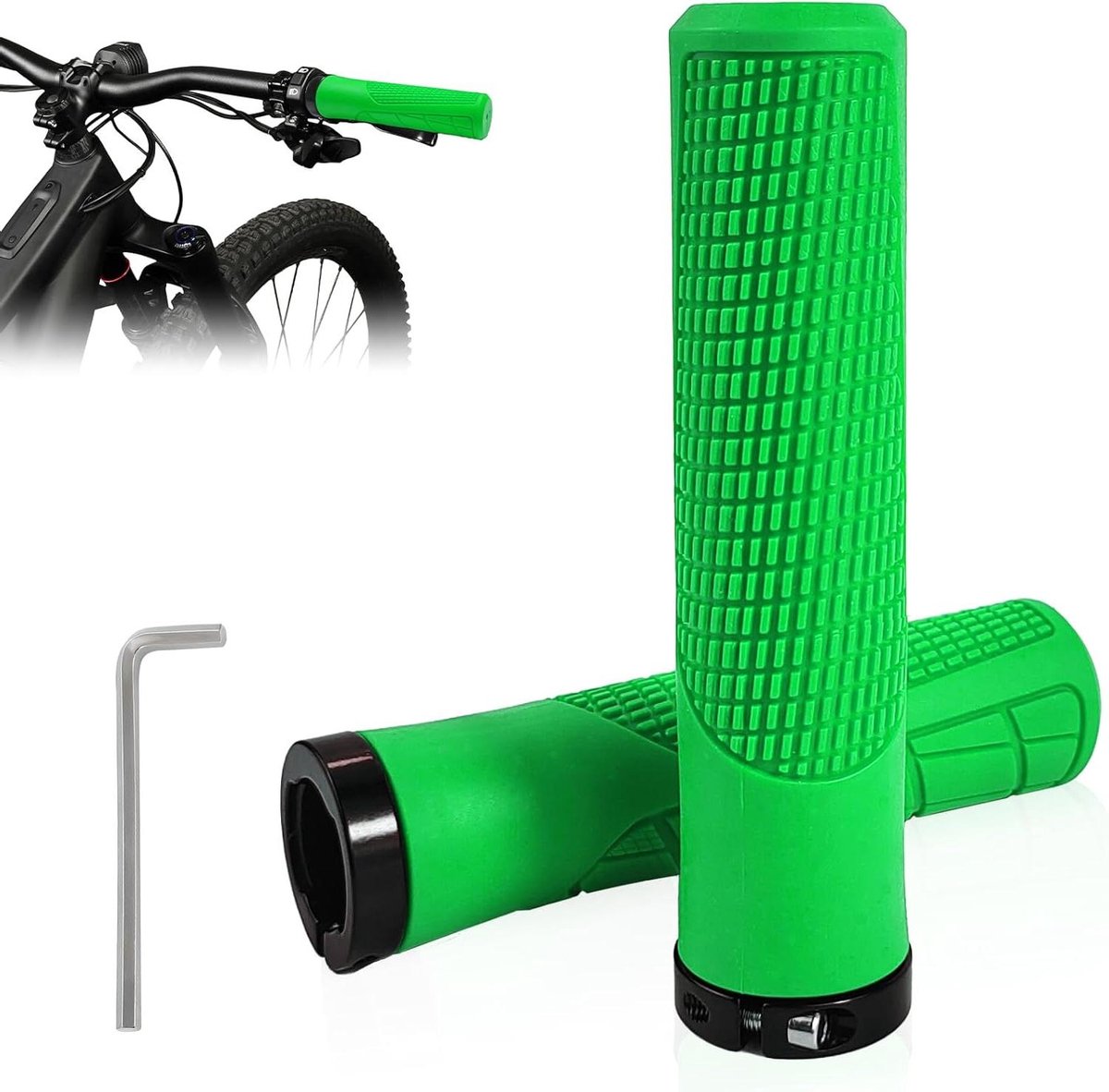 Ergonomische Fietshandgrepen - Fietsstuur Handvatten - Comfortabel Fietsen - Antislip Grip Ontwerp - 22 mm Stuur - Blauw