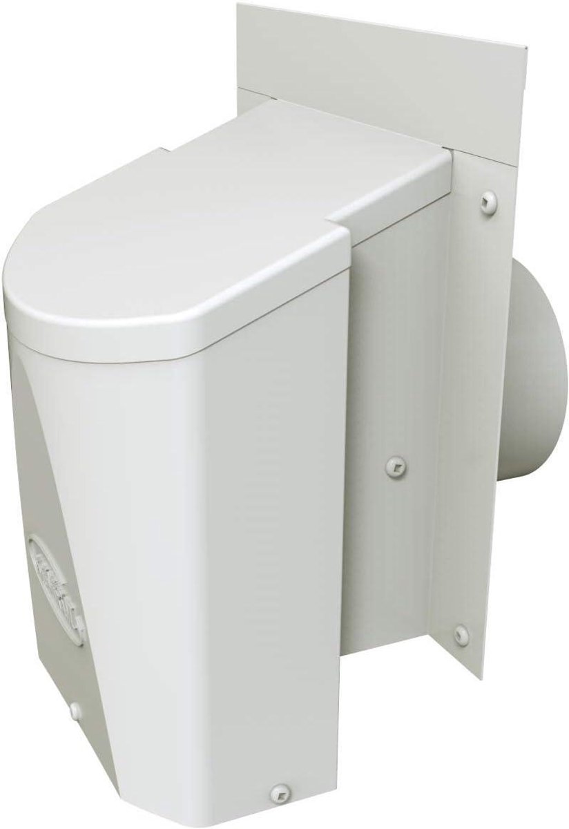 Wandafvoer Ventilatierooster - Afzuigkap Rooster - Luchtcirculatie Verbeteren - Stormproof Systeem - 4 inch - Wit