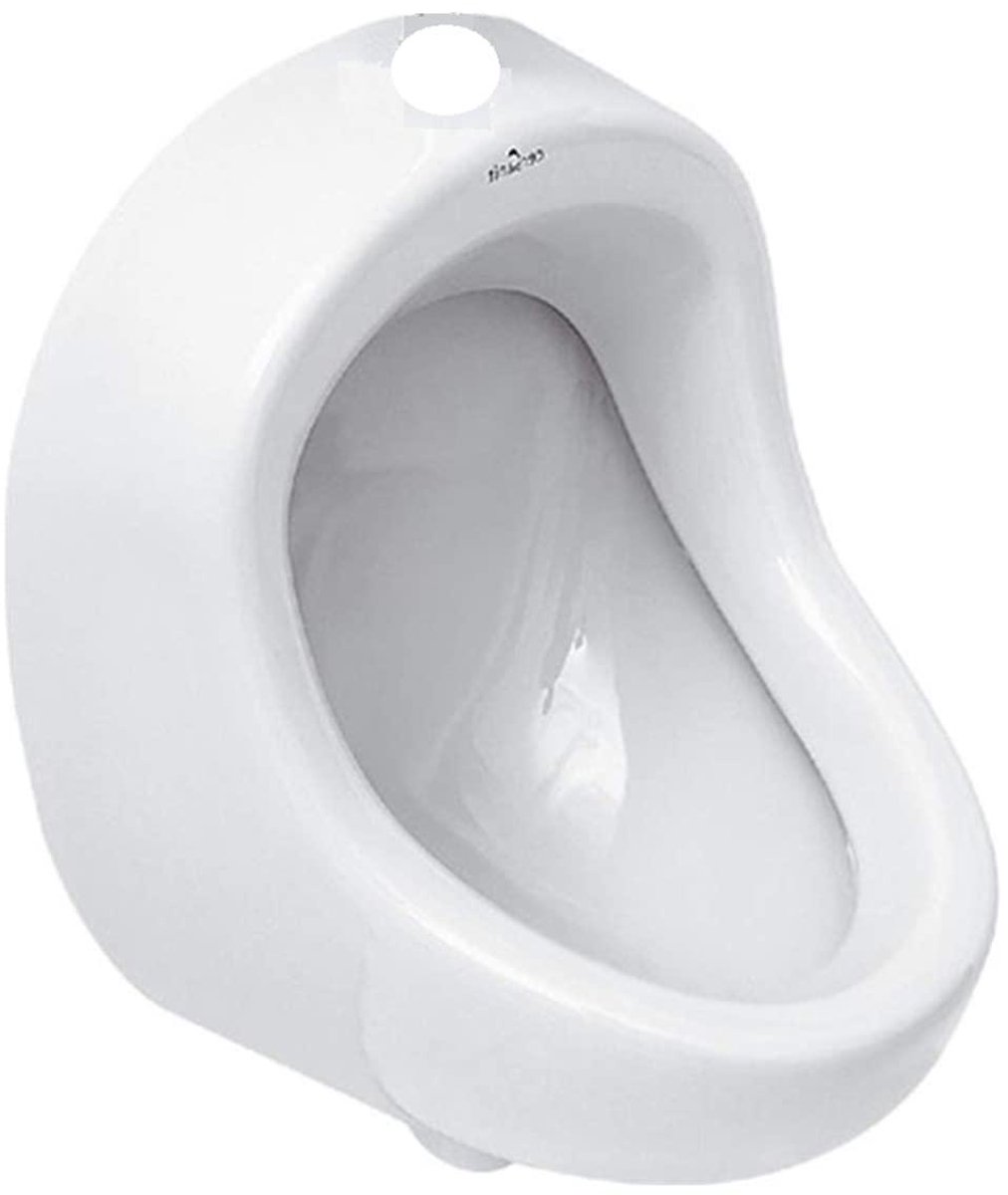 Urinoir Keramiek - Pissoir Verticaal - Badkamer Comfort - Gesloten Spoelrand - Universele Afvoer - Wit