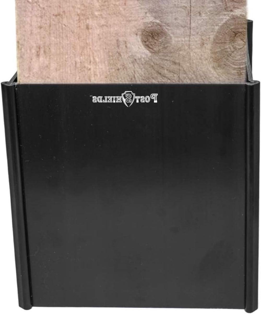 Hek Paal Protector - Brievenbus Paal Beschermer - Tuin Onderhoud Voorkomen - Gereedschapsloze Installatie - 8cm x 8cm x 10cm