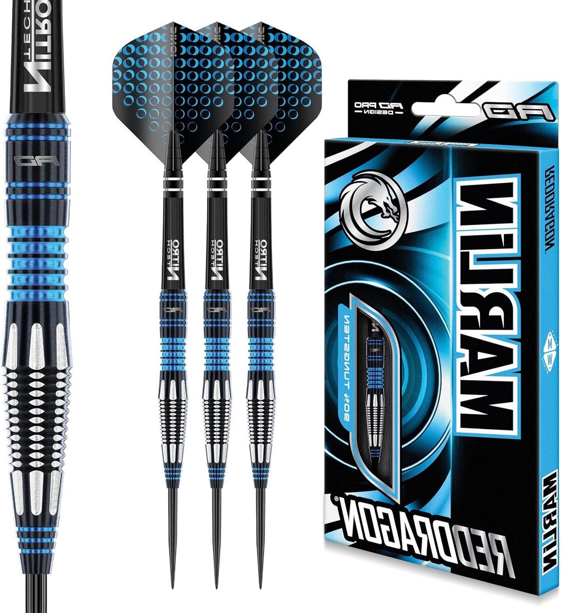 Dartpijlen Set - Stalen Darts - Precisie Werpen - 90% Wolfraam Kwaliteit - 22 Gram - Zilver