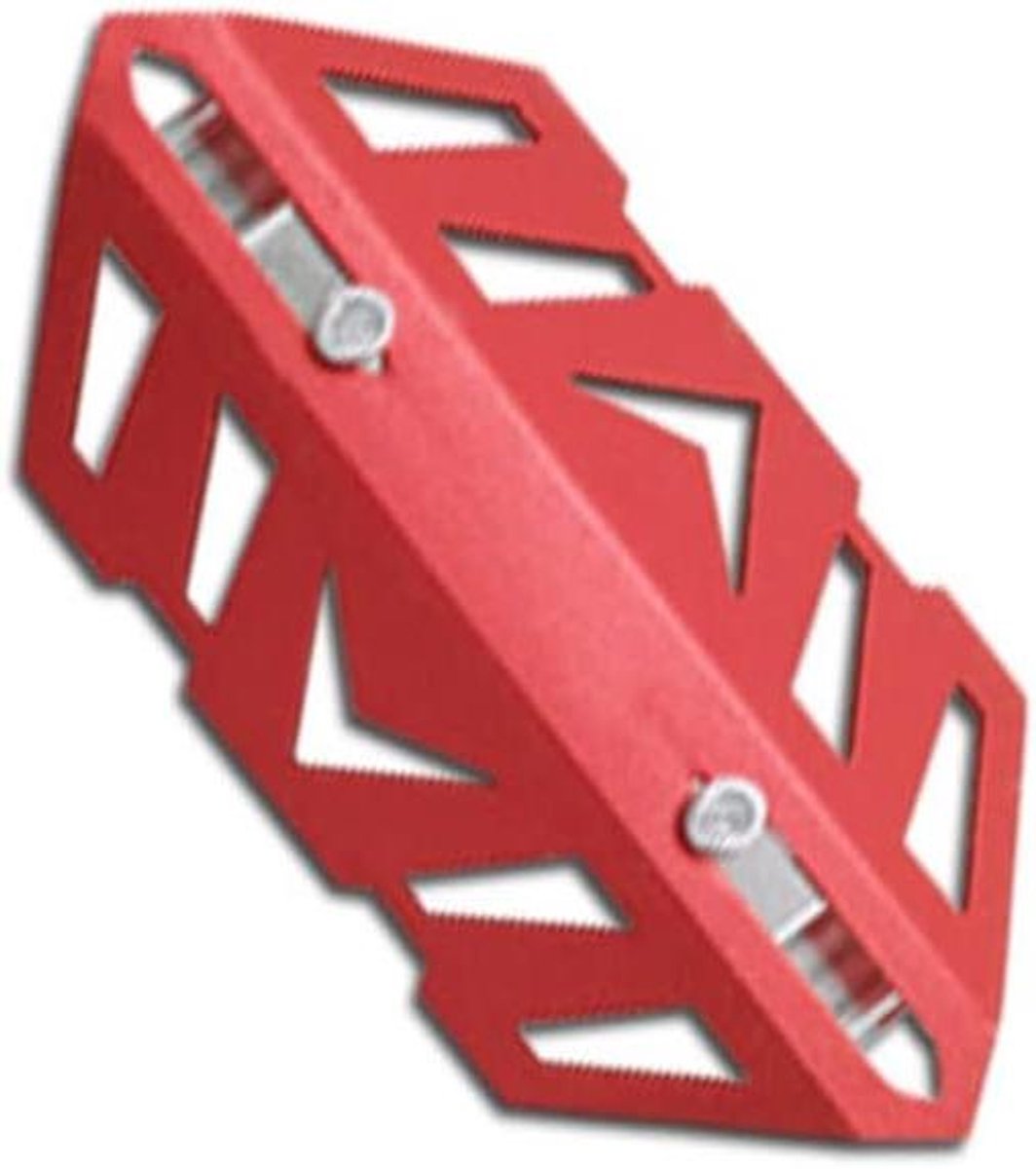 Motorfiets Uitlaat Hitte Schild - Warmte Isolatie Cover - Bescherming Motor - Universeel Verstelbaar - 15 cm Lengte - Rood