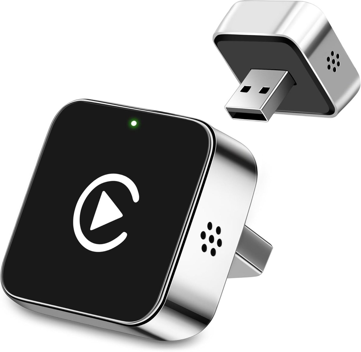 1 stuk - Draadloze CarPlay-adapter, van bedraad naar draadloos, ondersteunt CarPlay en Android Auto, geschikt voor kleine apparaten zoals de iPhone Mini, USB/Type-C-interface, plug-and-play, compatibel met iOS en Android 10 en hoger.