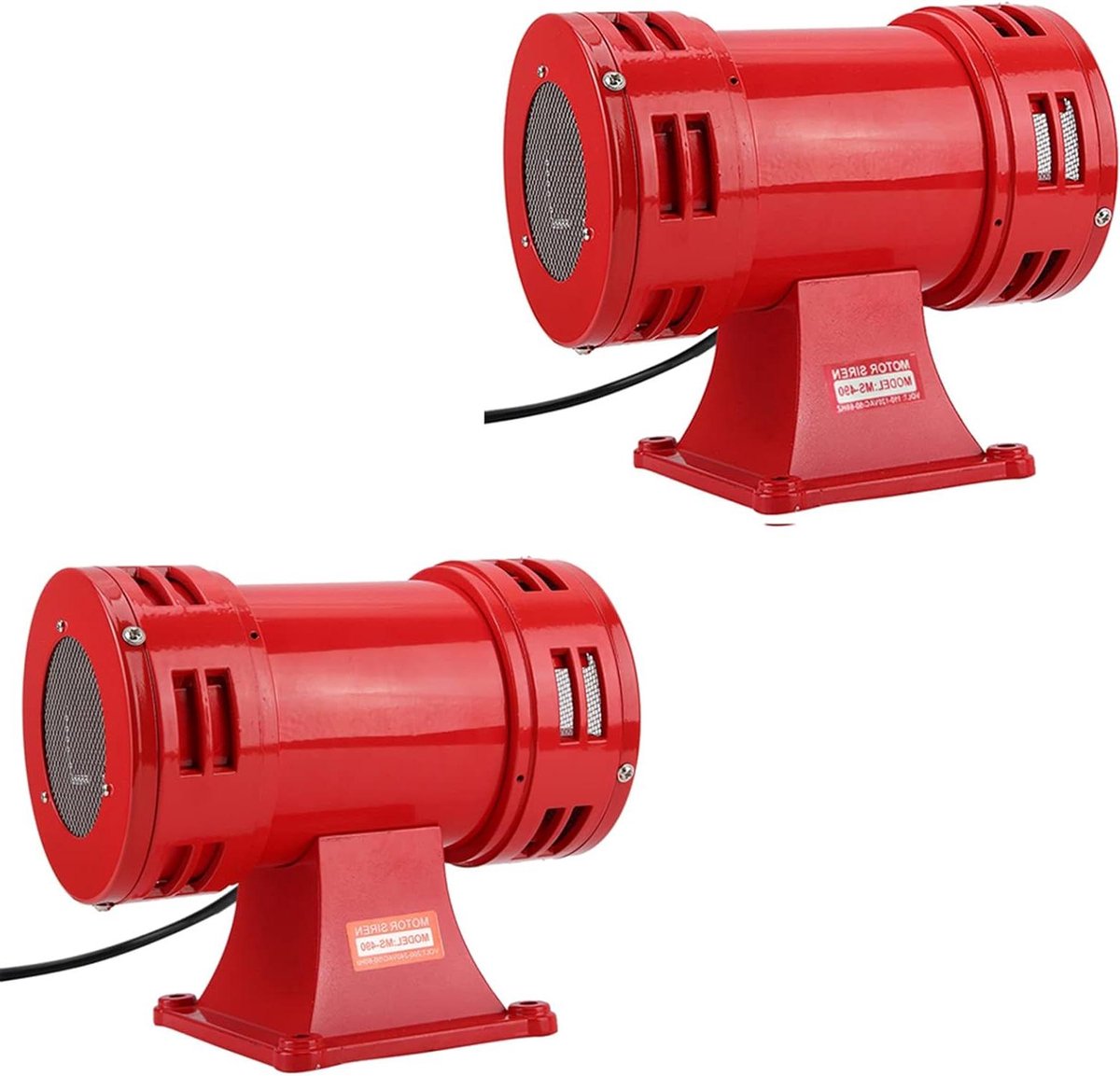 Industriële Sirene - Alarm Hoorn Buzzer - Noodsignalen Versturen - Krachtig Geluid 150 dB - 220-240V - Rood