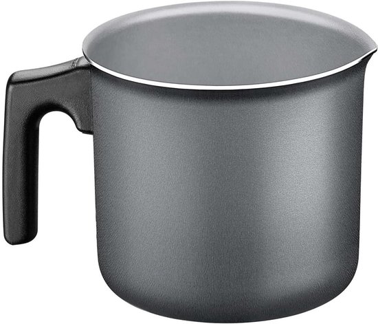 Kookpan Melkpan - Steelpan Klein - Maken van Melk - Antiaanbaklaag - 12 cm - Grijs