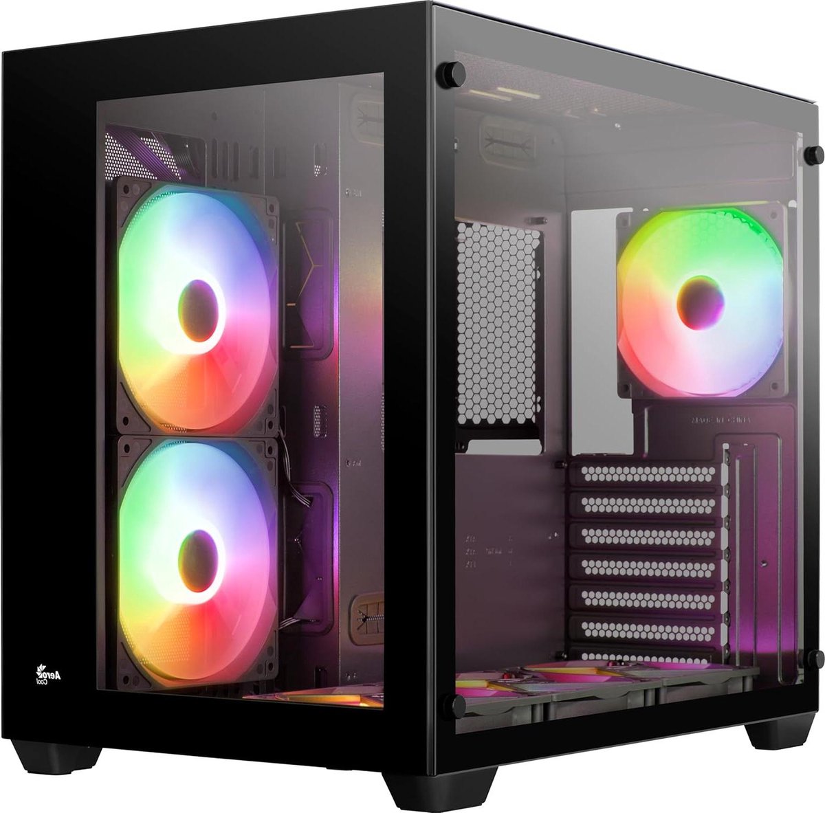 Computerbehuizing - PC kast - Componenten Beschermen - Ruim Interieur - 53 x 45 x 35 cm - Zwart
