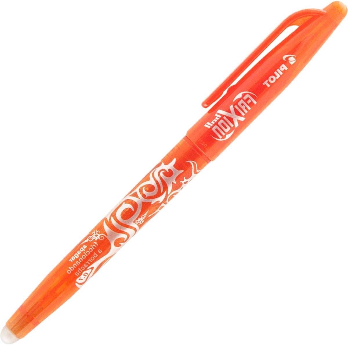 Uitwisbare Rollerball - Gelpen - Fouten Corrigeren - Schrijven en Wissen - 0.7 mm - Oranje