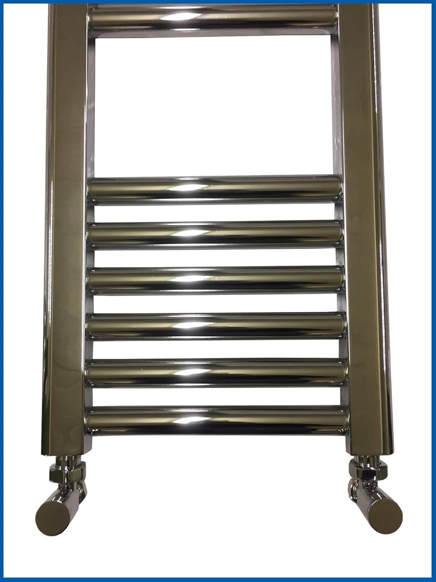 Regelventiel Badkamer - Hoekventiel Radiator - Verwarming Monteren - Verchroomd Messing - 2 Stuks - Chroom