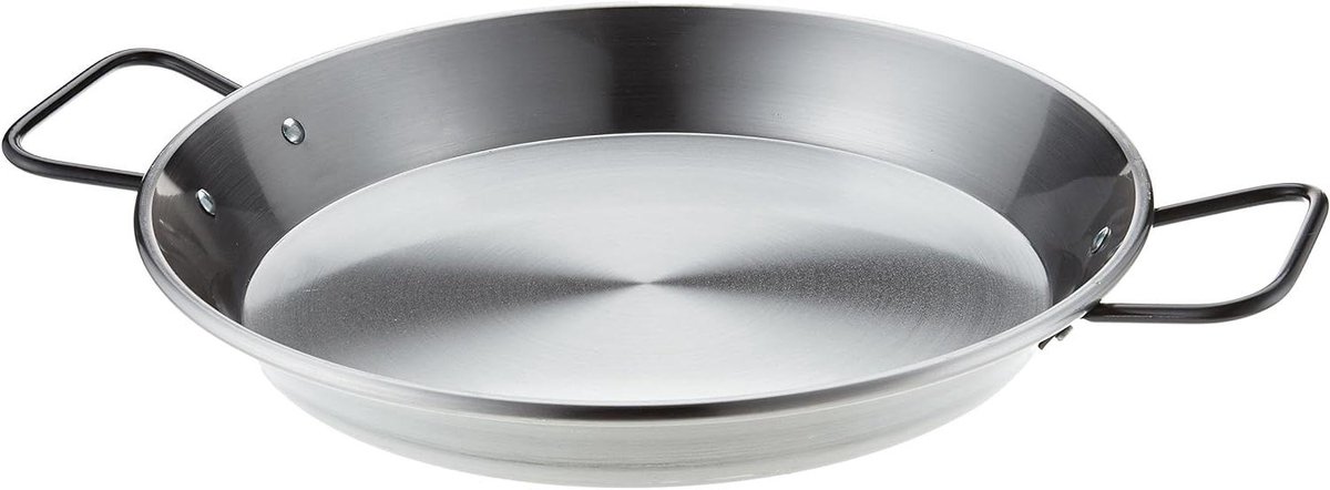 Paellapan - Koekenpan - Paella Koken - Inductie Bodem - 30 cm - Zilver