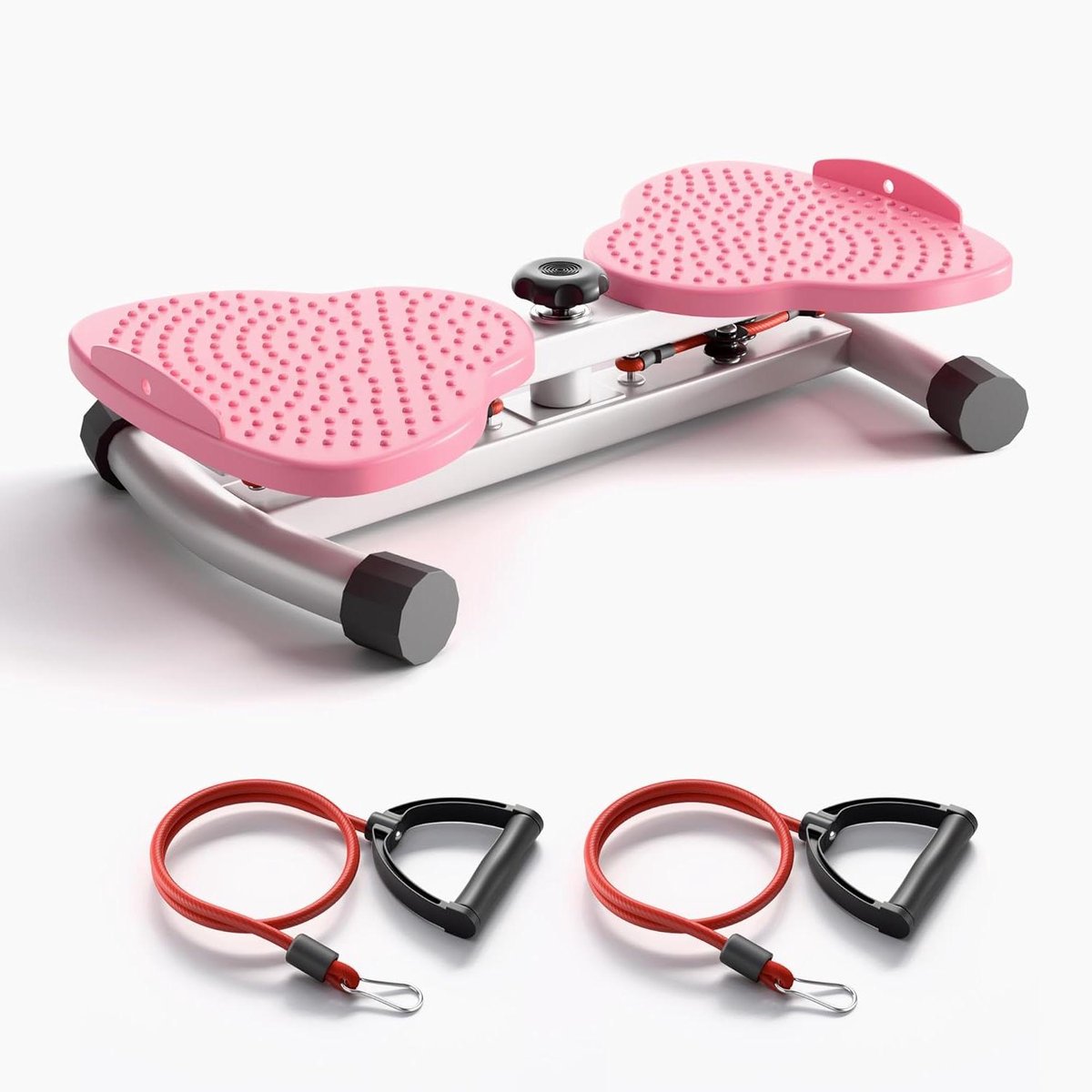 Taille Trainer - Buikspier Trainer - Thuis Fitness - Met Weerstandsbanden - 53 x 32 x 11 cm - Roze