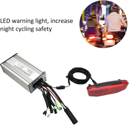 Achterlicht Fiets - Waarschuwingslampje Rood - Nachtrijden - Led Technologie - 6V-60V - Rood — afbeelding 3