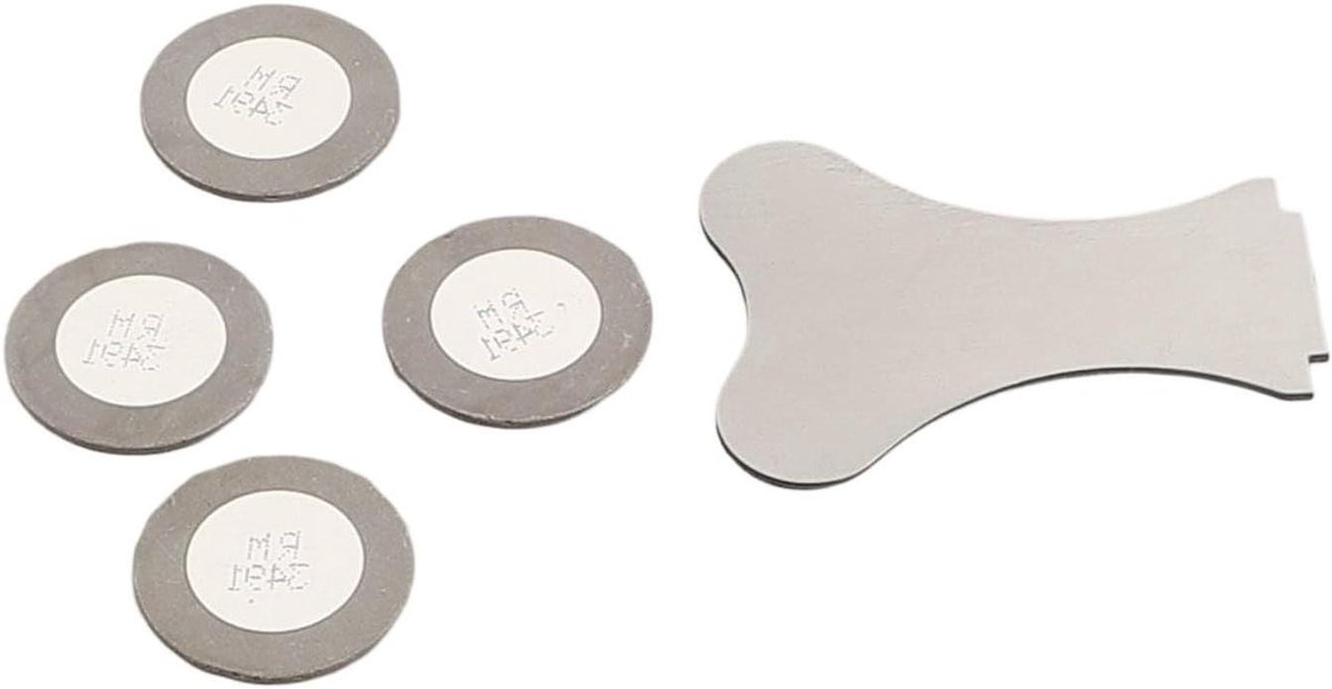 Transducer Schijven - Keramische Discs - Mist Creëren - Hoge Temperatuur Keramiek - 4 Stuks 20mm - Zilverkleurig