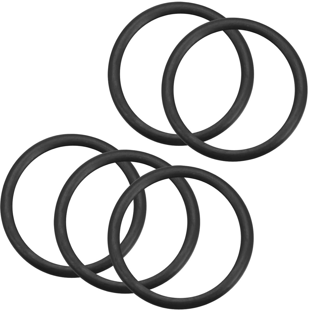 5 stuks ronde pakkingen voor waterkraan, loodgieterswerk, reparatie, afdichting, verbinding, 31 mm x 24 mm x 3,5 mm, zwart