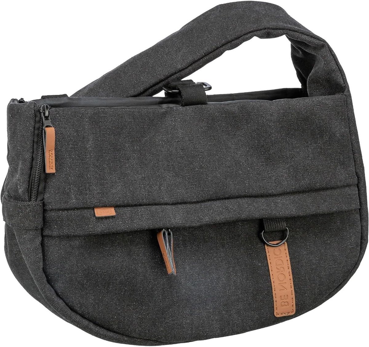Honden tas - Reistas huisdier - Uitlaattraining - Gevoerde schouderriem - 40 x 30 x 15 cm - Zwart