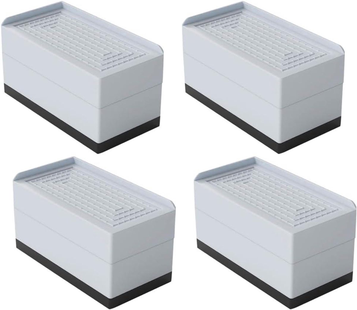 Meubelverhogers - Bedverhogers - Meubels Verhogen - Stevig en Antislip - 7.5 cm Hoog - Grijs