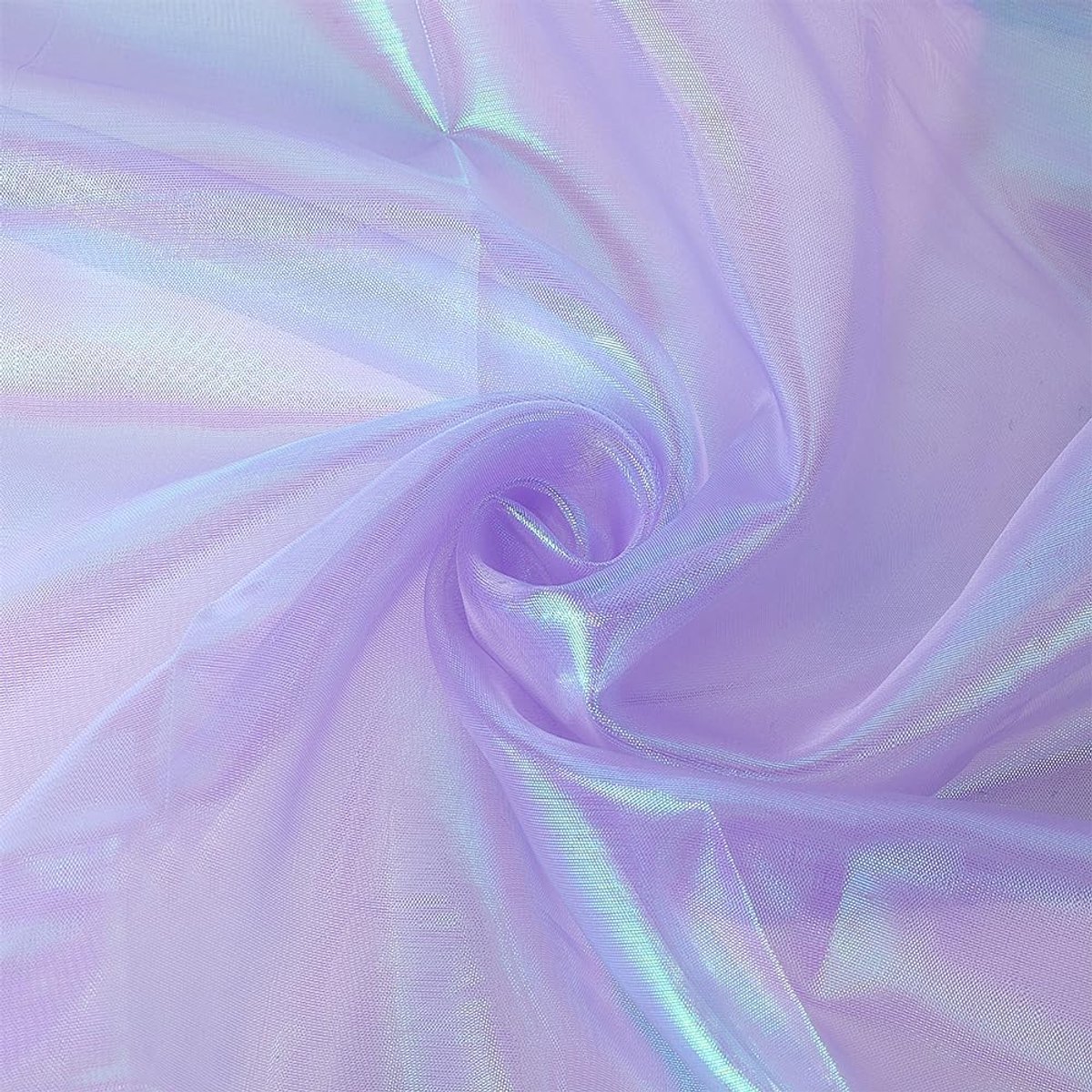 Stof, 1,5 x 3 m, robuuste organza-stof, voor bruiden, polyester, organza, magisch kleurverloop, holografische gaasstof, voor podiumjurk, paars