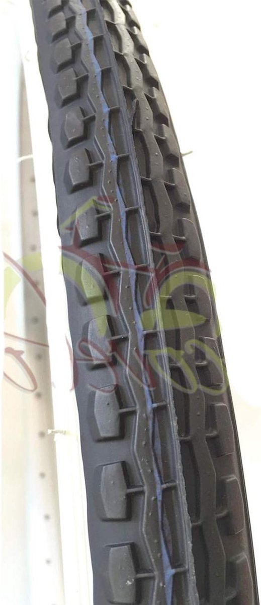 Fietsband - Banden voor fiets - Fietsen op straat - Voor stadsfietsen en kinderen - 24 x 175 - Wit Zwart