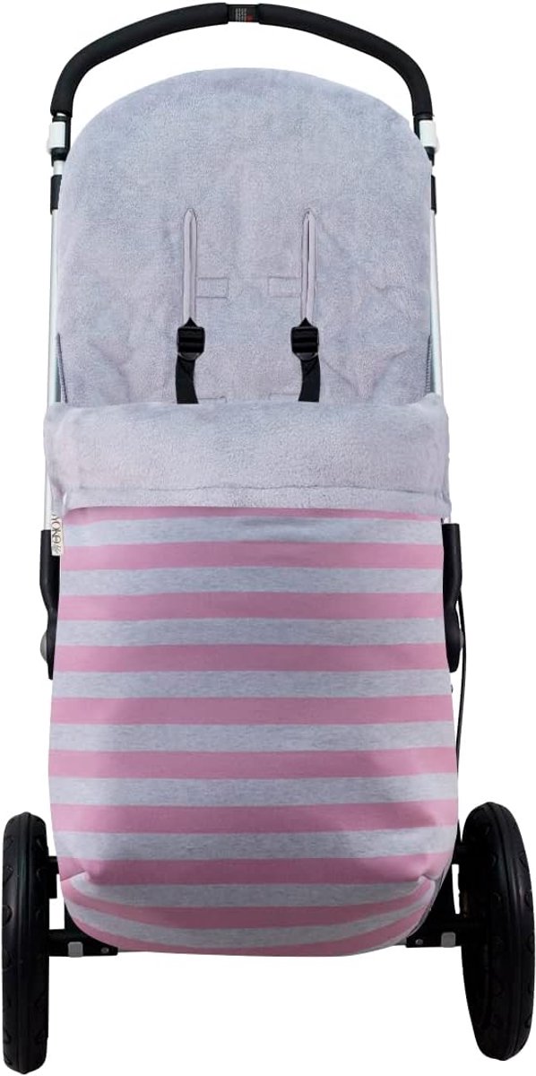Universele voetenzak - Kinderwagen zak - Warmte en comfort - Hypoallergeen materiaal - 42 x 100 cm - Roze van Universele — afbeelding 2