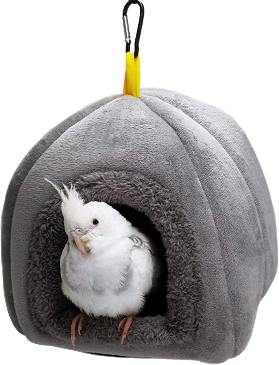 Vogel nest huis - Vogelbed tent - Warmte en comfort - Superzacht materiaal - 28.5 x 18.2 x 8 cm